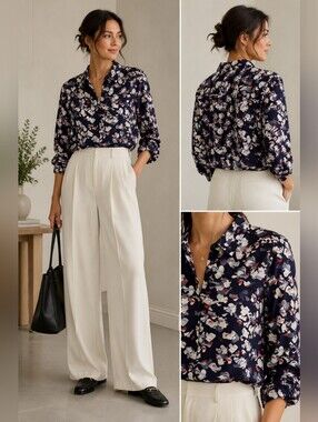 COS Floral Button-Down Shirt - 10
